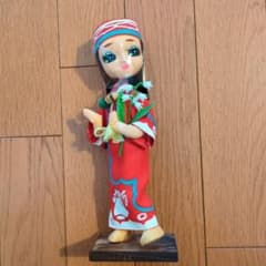 アイヌ　メノコ人形　昭和　人形　箱付き　レトロのサムネイル