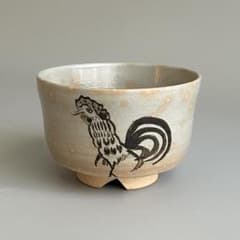 清水日呂志 絵御本干支茶碗 酉 楽山窯 共箱 栞付 茶道具 抹茶茶碗 清水日呂志 絵御本干支茶碗 酉 楽山窯 共箱 栞付 茶道具 抹茶茶碗
