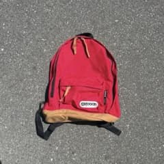 OUTDOOR 赤　差し色　バックパック　リュック円堂守city スケーターのサムネイル