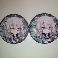 獅白ぼたん 缶バッジ 2個セット - メルカリ