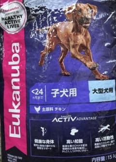 Eukanuba 子犬用ラム&ライスドライフード 15kg ユーカヌバ ラージ パピー 15kg 子犬用 大型犬用 〜24ヶ月まで