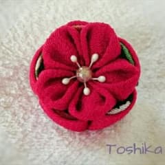 ☆浴衣☆  ワンポイント つまみ細工のサムネイル