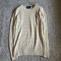 ポロラルフローレン ケーブルニット 現行タグ ベージュ 胸ロゴ ホース ポロラルフローレン ケーブルニット 現行タグ ベージュ 胸ロゴ ホース
