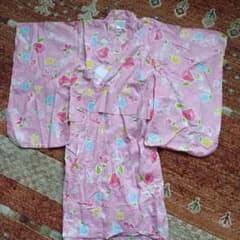ピンク 花柄 浴衣 110cm 綿100%のサムネイル