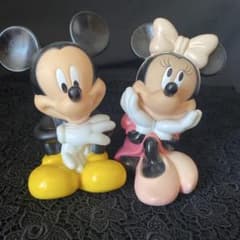 ミッキー ミニー 貯金箱 ディズニー レトロ ヴィンテージフィギュア 2
