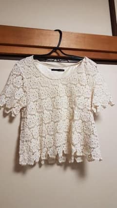 Heather 花柄レース 半袖のサムネイル