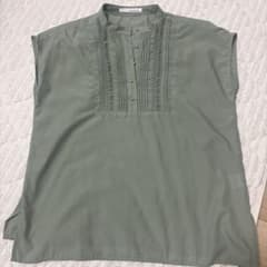◯値下◯ELENCARE DUE 半袖 ブラウス グリーンのサムネイル