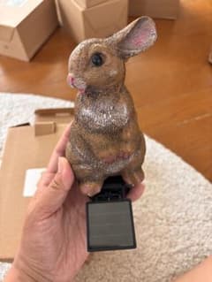 特典ソーラーライト うさぎ ガーデンオブジェ 差し込み式のサムネイル