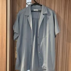 HARE 半袖 オープンカラーシャツ ブルーグレーのサムネイル