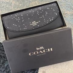 COACH ブラック 星柄 長財布のサムネイル