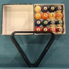 【ビリヤードボール】 マーブル球 16個セット 箱付き ビリヤードボール】 マーブル球 16個セット 箱付き ビリヤードボール