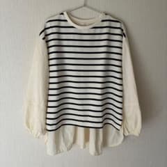 ★美品★URBAN RESEARCH ITEMS★ボーダー柄 アシンメイト 長袖
