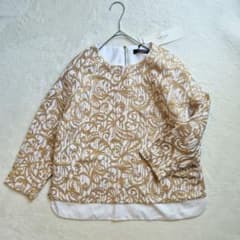 【新品タグ付】定価5.5万 ADORE アドーア 高級ジャガードブラウス 38 新品タグ付】定価5.5万 ADORE アドーア 高級ジャガードブラウス 38