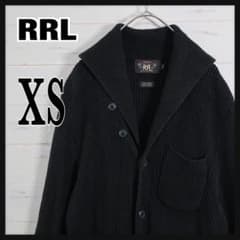 RRL ダブルアールエル ショールカラー リネン ニット カーディガン 黒