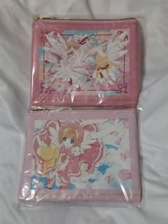 CLAMP展 カードキャプターさくら 合皮フラットポーチ2種セット 未使用品