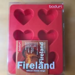 ❰新品未使用❱bodum Fireland シリコン型 ハート型 6個取りのサムネイル