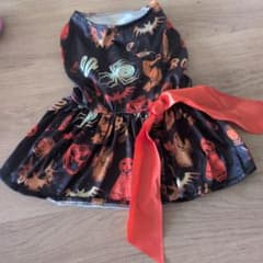 ハロウィン柄 犬用ワンピース ドレスMSizeのサムネイル