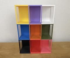 すのチルソフビ専用ケース 9人用3段｜全担 箱推し メンカラ9色 防塵 手作り すのチルソフビ 専用 9人用 ディスプレイケース 箱推し 推し活 SnowMan