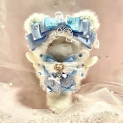 ぬい服 着ぐるみ にじぱぺ 10cm 天使 白×水色 十字架❤︎ - メルカリ