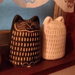 キャットオーナメント2個セット♡多肉植物♡観葉植物♡ガーデニング雑貨のサムネイル