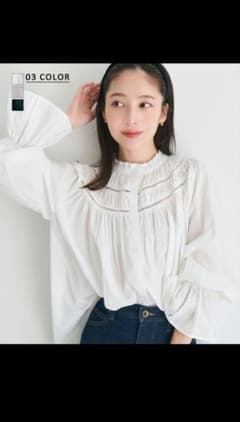basement online コットンレースブラウスのサムネイル