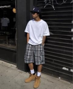 00s archive チェック ハーフパンツ シティーボーイ 海外ストリートのサムネイル