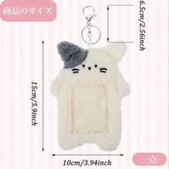猫型 ボア素材 パスケース・トレカケースのサムネイル