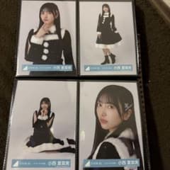 日向坂46 小西夏菜実 ランダム生写真 ネイビーサンタ衣装 4種コンプ