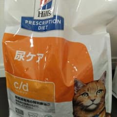 ヒルズ キャットフード c/d 尿ケア フィッシュ 療法食 4kg と 500gのサムネイル