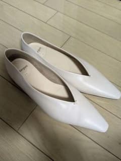 未使用/春物 23.5cm Vカットパンプス ポインテッドトゥ