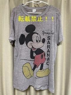 【80's】チャンピオンのミッキーマウスのTシャツ・Lサイズ【ヴィンテージ】のサムネイル