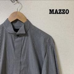 【km様専用】MAZZO ウィングカラーシャツ　ギンガムチェックのサムネイル