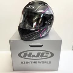 ○ HJC フルフェイスヘルメット M CS-15 ブラック ピンク バイク