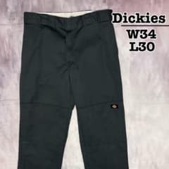Dickies 워크 팬츠 더블니 다크 그레이 차콜 W34L30