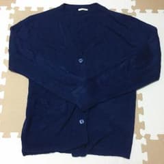 GU メンズ ネイビー カーディガンのサムネイル