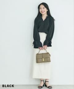 BASEMENT online 刺繍スリーブブラウスのサムネイル