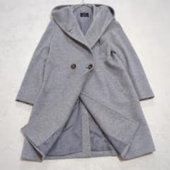 美品 23区 40 ウールアンゴラビーバー フーデッドコート - メルカリ