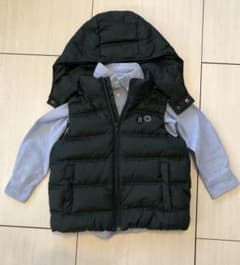 【雪様専用　BeBe ダウンベストラルフローレン　シャツ　セット　キッズメンズのサムネイル