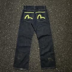 激レアEvisu jeansカモメ デニムパンツ ペイント w32 y2k 希少 - メルカリ