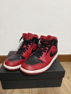 NIKE AIR JORDAN スニーカー レッド ブラックのサムネイル