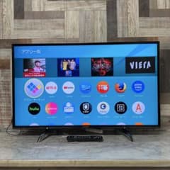 即日受渡❣️全国送料込パナソニック43型4K液晶テレビネット動画アプリ 