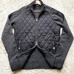 バーバリーブラックレーベル キルティングドライバーズニット - メルカリ