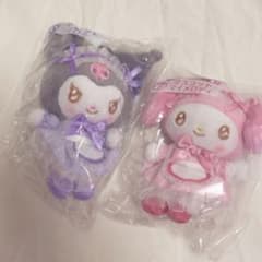 サンリオ当りくじクロミ&マイメロディマスコットぬいぐるみ2種セットのサムネイル