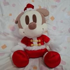 ミッキーマウス ぬいぐるみ クリスマス サンタ衣装のサムネイル