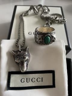 GUCCIウルフネックレス、リングのサムネイル