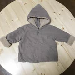 menina  ボアフーディコート milktea beige 3-4yのサムネイル