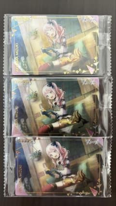 プロジェクトセカイ ウエハース 暁山瑞希 フォトカード 3枚セットのサムネイル