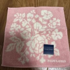 RALPH LAUREN タオルハンカチ ピンク 花柄のサムネイル