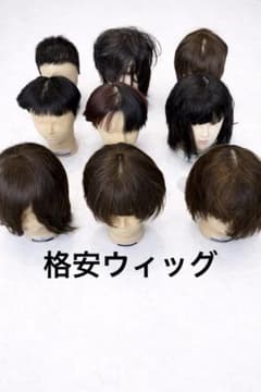 ウィッグ9頭　【美容学生/美容師/理容師】のサムネイル