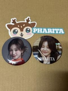 BABYMONSTER PHARITA 缶バッジ 2種セットステッカー付きのサムネイル